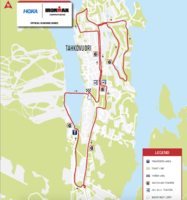 Juoksureitti 42,2km (neljä kierrosta). Kuva ironman.com.